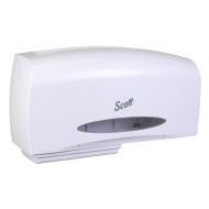 Scott® Essential™ Coreless Jumbo Double-Roll Toilet Paper Dispenser - White