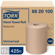 Tork® H86 Hand Towel Roll - Natural Tan 1-Ply 12x425’