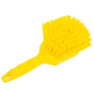 Sparta® Utility Scrub Brush w/ Polyester Bristles - Yellow 8"x3"