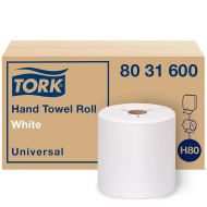 Tork® H80 Hand Towel Roll - White 1-Ply 6x630’