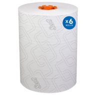 Scott Pro® Slimroll* Hard Roll Towel - White w/ Orange Core 6x580 Sheets