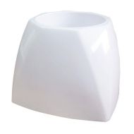 Toilet Bowl Brush Caddy - White 4"