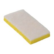 Light Duty Scouring Sponge - White/Yellow
