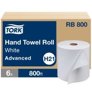 Tork® H21 Advanced Hand Towel Roll - White 1-Ply 6x800'