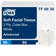 Tork® Cube Box Advanced Facial Tissue - White 2-Ply 36x94 Sheets