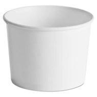 Paper Container - White 8oz 500/CS