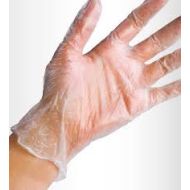 Inteplast Vinyl Gloves - Small Clear Powdered 100/BX