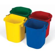 Rubbermaid® Disinfecting Pails - 5QT 4/PK - Green, Red, Blue, Yellow