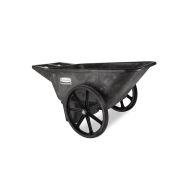 Rubbermaid® Big Wheel Cart - Black 7.5 CU FT