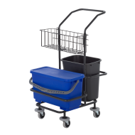 Rolling Cart with Blue 6-Gallon Sealing Bucket