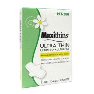 Maxithins® Ultra Thin Pads w/ Wings - 200/CS