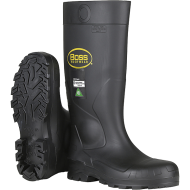 Boss® PVC Full Safety Steel Toe Boots - Black