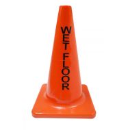 Wet Floor Safety Pylon - Orange 18" 
