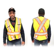 Premium Traffic Vest - Yellow/Orange One Size
