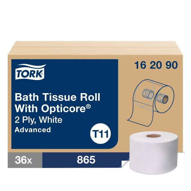 Tork OptiCore® T11 Advanced Toilet Paper - White 2-Ply 36x865 Sheets