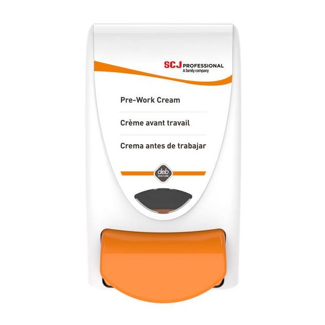 SCJ® Pre-Work Cream Dispenser - White/Orange 1L