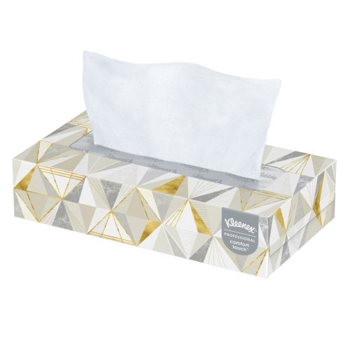 meditation scarp Centimeter Kimberly-Clark® KLEENEX® Facial Tissue - White Flat-Box 2-Ply 48x125 Sheets